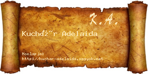 Kuchár Adelaida névjegykártya